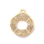 Латунные микро проложить кубического циркония подвески, без никеля , кольцо прелести