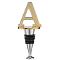 Alloy Letter K Wine Stoppers, with Silicone Reusable Wine and Beverage Bottle Stopper, used