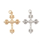 Латунные микро проложить кубического циркония подвески, без кадмия, без никеля и без свинца, с целью перехода в кольце, крест прелести