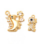 Латунные микро проложить кубического циркония прелести, динозавр, без никеля 