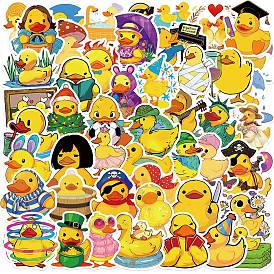 50Pcs Cute Yellow Duck Stickers, Self-adhesive Decals, for Suitcase, Skateboard, Refrigerator, Helmet, Computer, Mobile Phone Shell