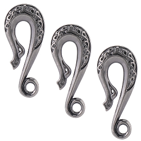 3шт. застежки-крючки из сплава