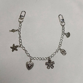 304 Stainless Steel Charm Aluminum Curb Chain Bag Decorative Chains, with Alloy Swivel Clasps, Bag Replacement Accessories