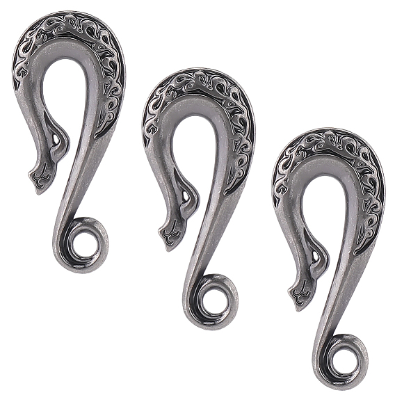 3шт. застежки-крючки из сплава