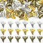 30Pcs 3 Colors Tibetan Style  Alloy Pendants, Tooth Charms, Cadmium Free & Lead Free