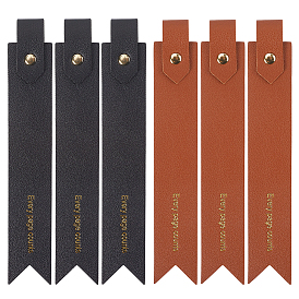 6шт 2 цвета закладки из искусственной кожи