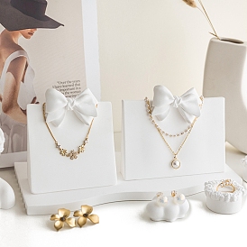 Стенды для ювелирных изделий из гипсового ожерелья с бантом