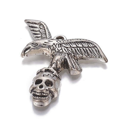 CCB Plastic Pendants, Eagle & Skull