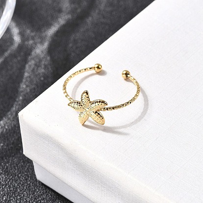 304 открытые манжеты из нержавеющей стали, морская звезда, ионное покрытие (ip)