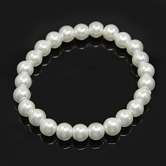 Gute Valentinstaggeschenke dehnbarer Karnevalsschmuck, karneval Glasperlenarmbänder, mit Gummizug