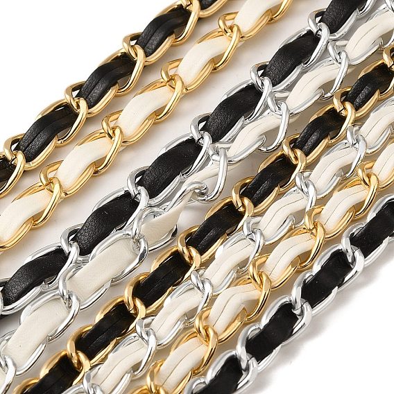 Оксидированные алюминиевые веревочные цепи, с искусственной кожей, несварные