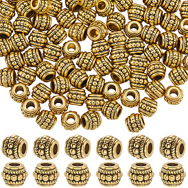 150шт. тибетские серебряные бусины, без кадмия, без никеля и без свинца, баррель