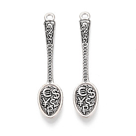 Тибетский сплав стиля большие кулоны, ложка, без кадмия и без свинца