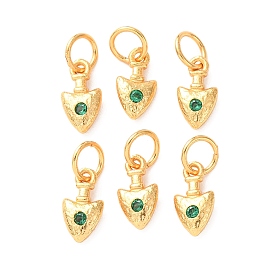 Латунные микро проложить кубического циркония прелести, стрелка, с целью перехода в кольце, без кадмия и без свинца, стойки покрытие, долговечный