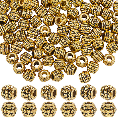 150шт. тибетские серебряные бусины, без кадмия, без никеля и без свинца, баррель