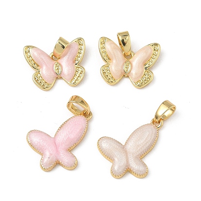 Латунь эмаль подвески, очарование бабочки