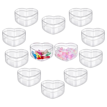 Прозрачные пластиковые подарочные коробки в форме сердца для конфет