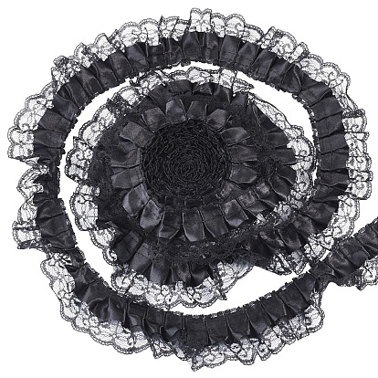 12.5 mètres de ruban de dentelle en polyester, pour les accessoires vestimentaires