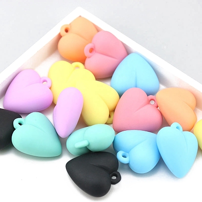 Пластиковые подвески, сердце