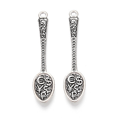 Тибетский сплав стиля большие кулоны, ложка, без кадмия и без свинца