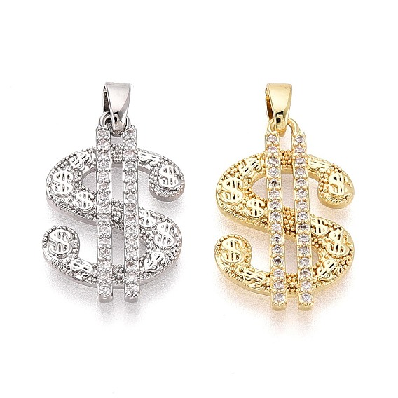 Латунные микропаве прозрачные подвески с фианитом, подвески в форме куклы