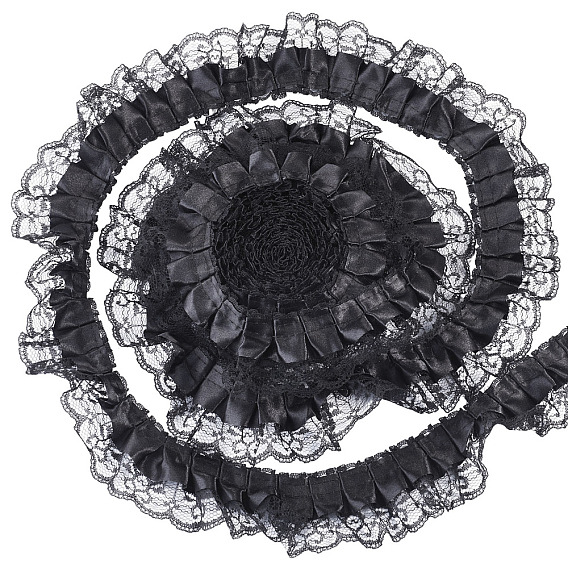 12.5 Yards Polyester Lace Ribbon, for Clothes Accessories