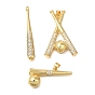 Стойка металлическая латунная микропрофилированная кубическая циркония подвески, долговечный, без свинца и без кадмия, бейсбол прелести, с целью перехода в кольце