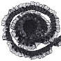 12.5 Yards Polyester Lace Ribbon, for Clothes Accessories