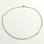 304 Stainless Steel Curb Chain Necklaces, 20"