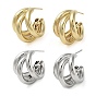 Brass Studs Earrings, Long-Lasting Plated, Lead Free & Cadmium Free