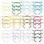 36Pcs 12 Colors Nylon Thread, with 304 Stainless Steel Jump Rings