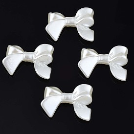 Acrylic Imitation Pearl Beads, High Luster, Bowknot