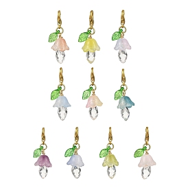 Подвесные украшения из стекла и акрила в виде грибов, Сплав с застежками когтя омара