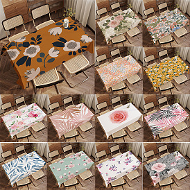 Summer fruit flower plant printing velvet tablecloth household decorative tablecloth coffee table bedside table dust cover cloth