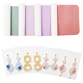 4шт. пластиковый ролик для создания текстуры из полимерной глины для изготовления сережек