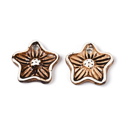 Фарфора ручной работы подвески, цветок, фантазии античного стекла фарфора