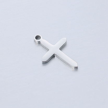 201 Stainless Steel Pendants, Cross