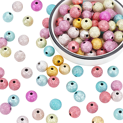 Crapy Exterior Acrylic Beads, Round