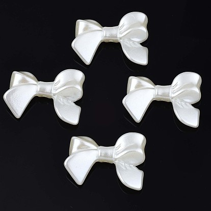 Acrylic Imitation Pearl Beads, High Luster, Bowknot