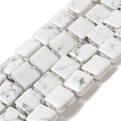 Природные Говлит бисер нитей, квадратный, с бисером