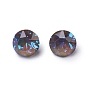 K9 Glass Rhinestone Cabochons, Pointed Back, Diamond