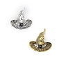 Witchcraft Theme Alloy Rhinestone Broochs, with Enamel, Hat, for Women