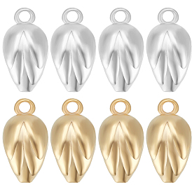 12 шт 2 цвета латунные подвески, без кадмия и без свинца, очарование бутона