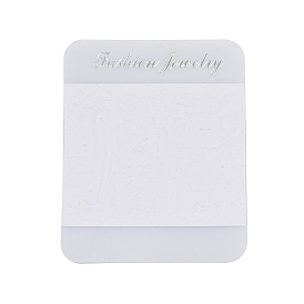 Бумажные с пластиковыми карточками для демонстрации ювелирных изделий, прямоугольные