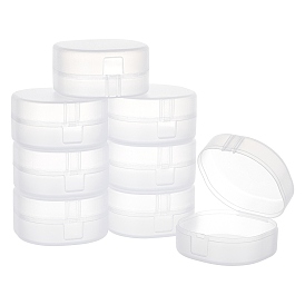 Polypropylene(PP) Storage Containers, with Hinged Lid, for Beads, Jewelry, Small Items, Rounded Square