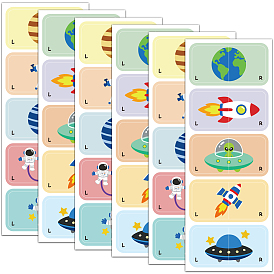 6 Bögen 2 Stile PVC-Papieraufkleber, Selbsthaftung