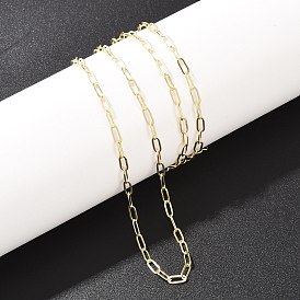 2.5Миллиметровые латунные цепочки в виде скрепок для мужчин и женщин