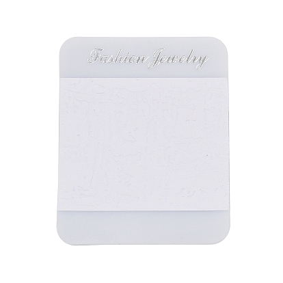 Бумажные с пластиковыми карточками для демонстрации ювелирных изделий, прямоугольные