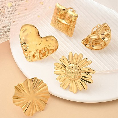 304 открытая манжета из нержавеющей стали для женщин, реальный 18 k позолоченный