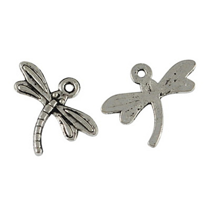 Tibetan Style Zinc Alloy Pendants, Dragonfly, Cadmium Free & Lead Free